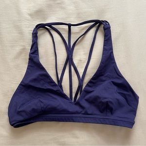 lululemon purple straps sports bra
